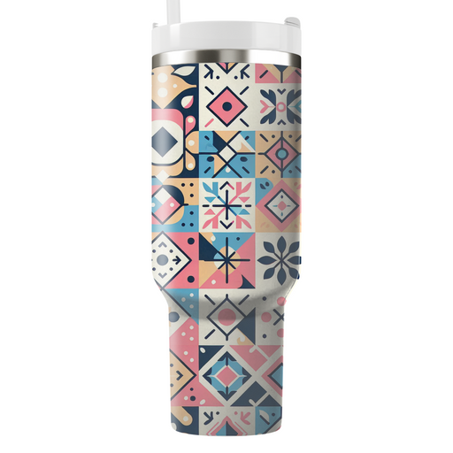 Floral Geometry  Insulated Tumblers