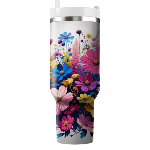 Funky Wildflowers  Custom Tumblers