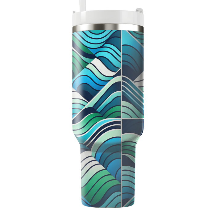 Dynamic Wave Movement Custom Tumblers