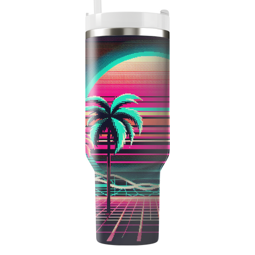 Vaporwave Horizon  Tumblers With Lids