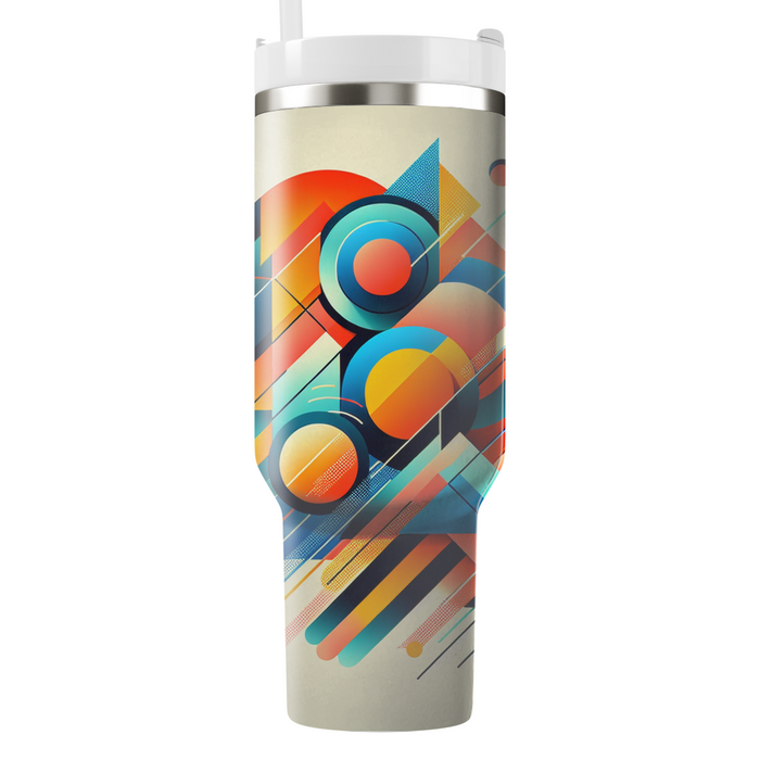 Vibrant Retro Geometry Insulated Tumblers