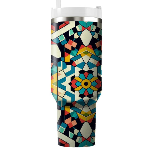 Vibrant Kaleidoscope Medley  Insulated Tumblers