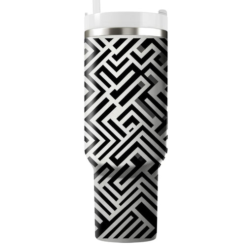 Zigzag Monochrome Essence  Insulated Tumblers