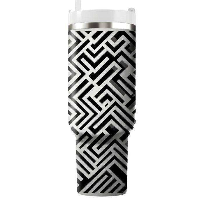 Zigzag Monochrome Essence  Insulated Tumblers