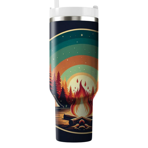 Vintage Campfire Vibes  Travel Tumblers