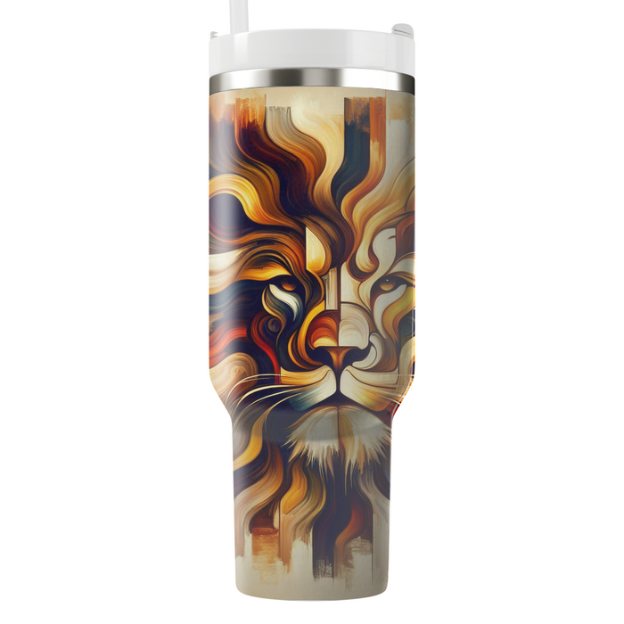 Abstract Lion Roar  Tumbler Cups