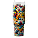 Vibrant Geometric Sunflower  Decorative Tumblers