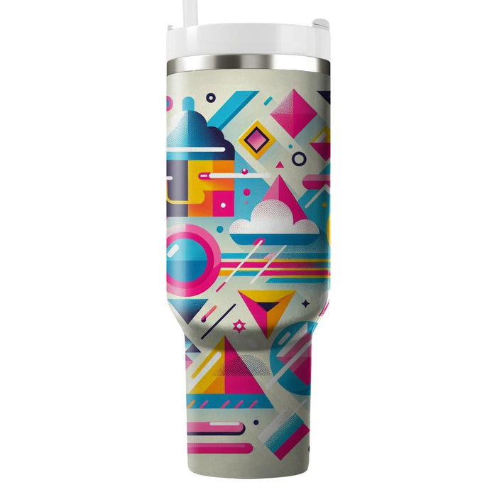 Geometric Funhouse  Unique Tumblers