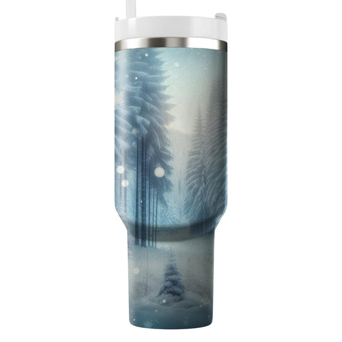 Winter Snowy Woodland Escape  Insulated Tumblers