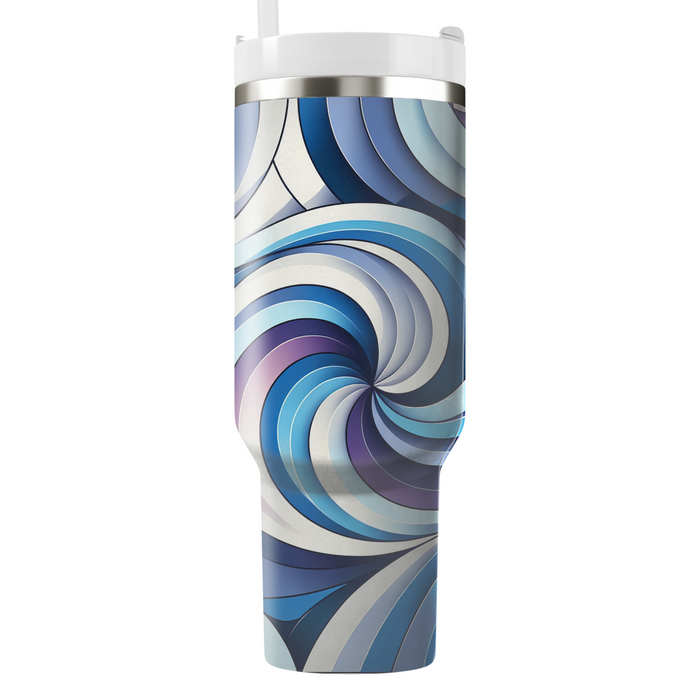 Artistic Spiral Flow  Insulated Tumblers