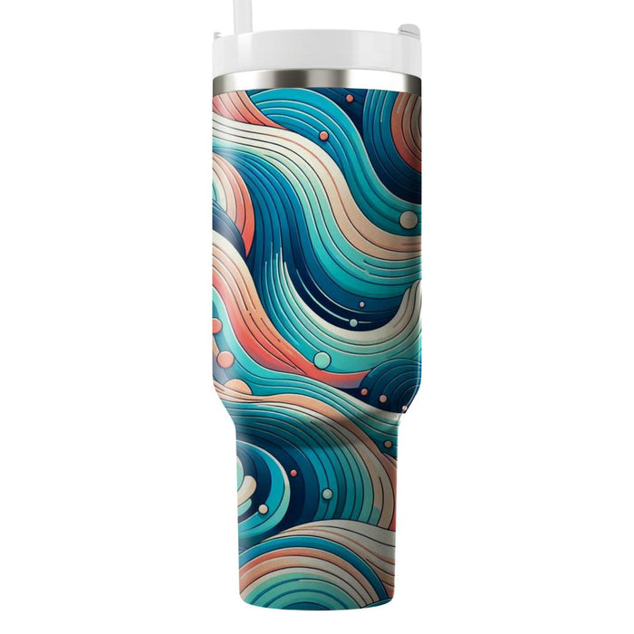 Wave Of Color  Unique Tumblers