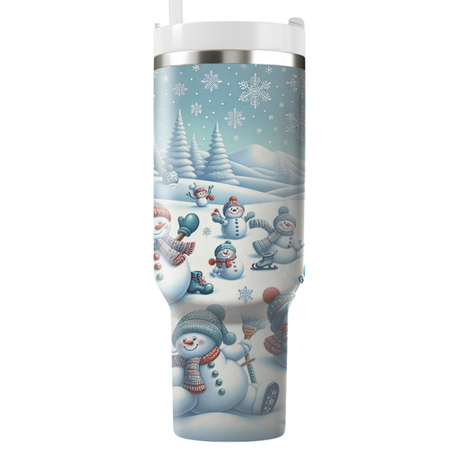 Winter Snowman Delight  Custom Tumblers