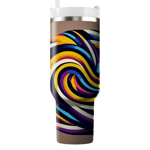 Funky Geometric Swirls  Unique Tumblers