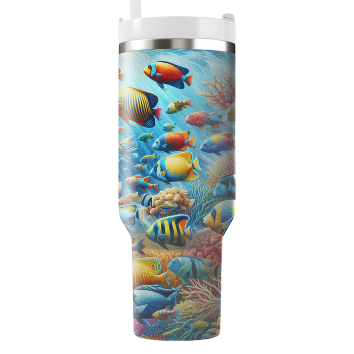 Vibrant Tropical Fish  Tumbler Cups