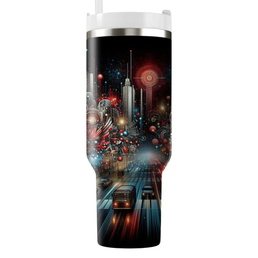 Urban Wonderland - A Modern Holiday  Personalized Tumblers