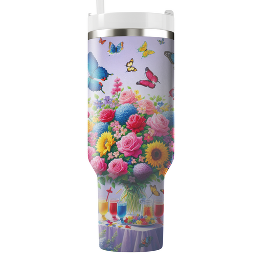 Spring Butterfly Bliss  Tumbler Cups