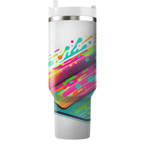 Electric Color Splash Yoga Mat Custom Tumblers