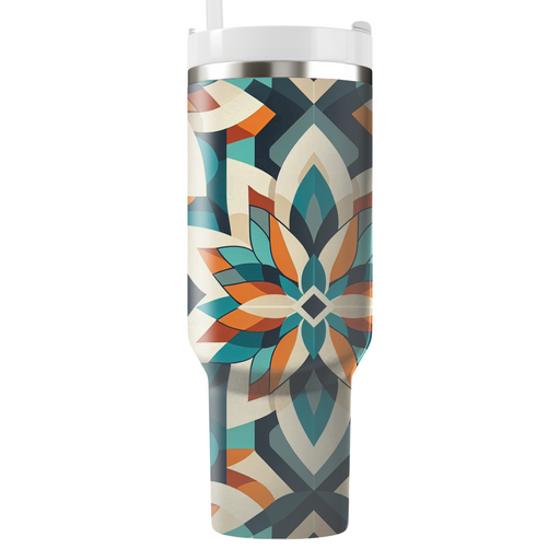 Artistic Geometric Petals  Insulated Tumblers