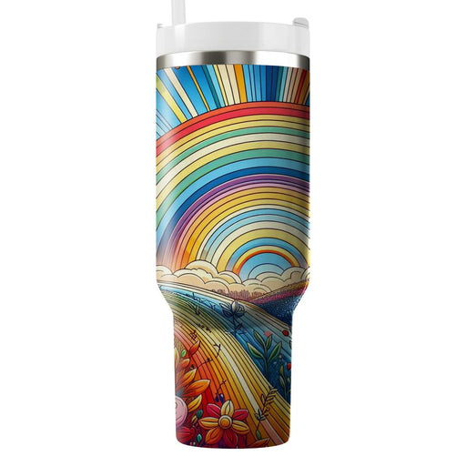 Spring Rainbow Joy  Insulated Tumblers