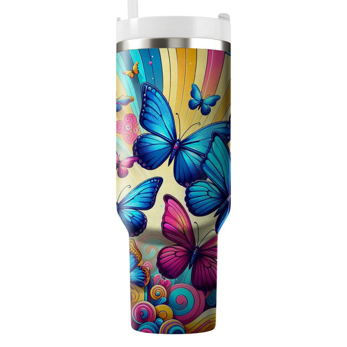  Butterfly Burst  Personalized Tumblers