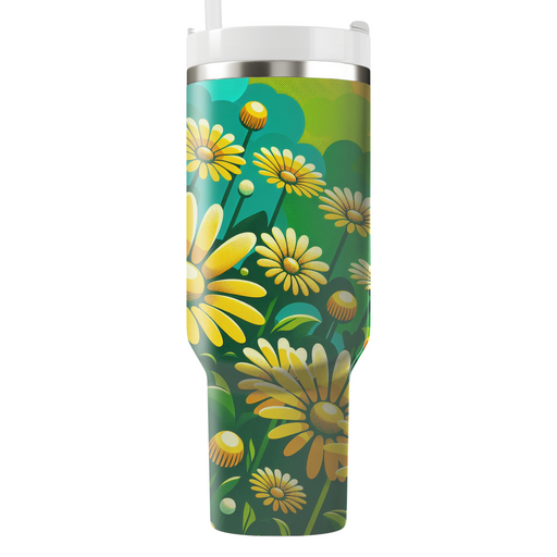 Sunny Daisy Delight  Custom Tumblers