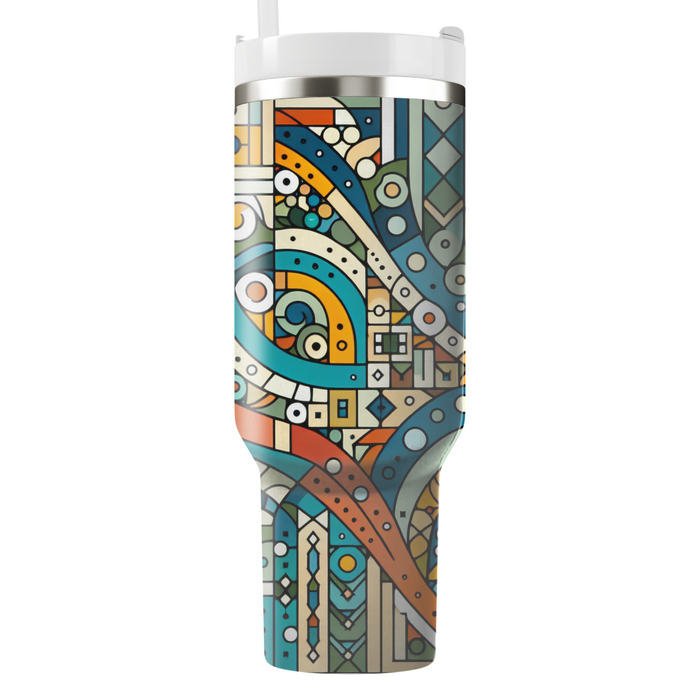 Vibrant Mosaic Dreams  Custom Tumblers