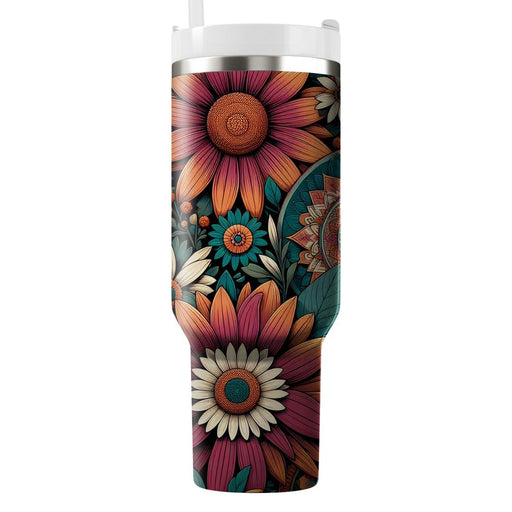 Floral Bohemian Dreams  Travel Tumblers