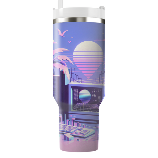 Vaporwave Vibes  Tumbler Cups