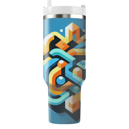 Interlocking Geometric Shapes  Custom Tumblers