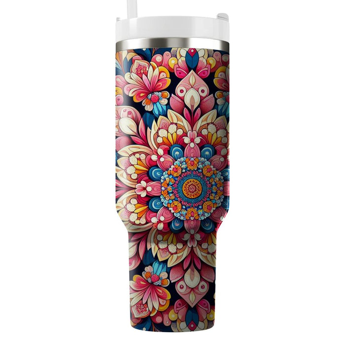 Vivid Flower Power  Tumbler Cups