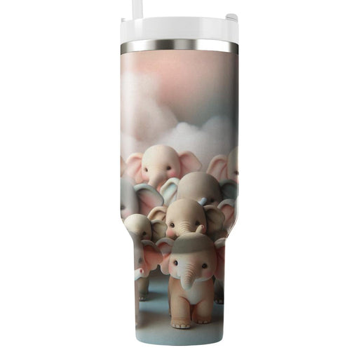 Sweet Baby Elephant Parade  Travel Tumblers