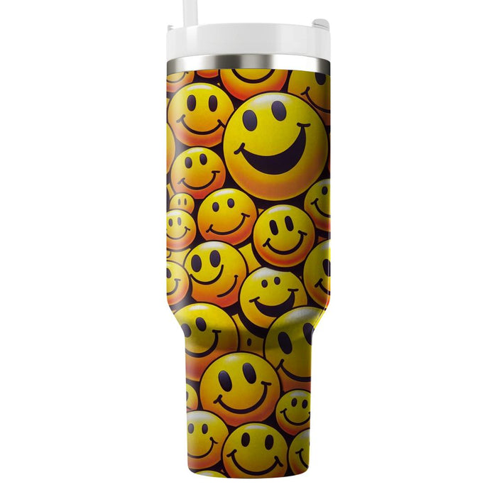 Sunny Smiley Faces  Decorative Tumblers