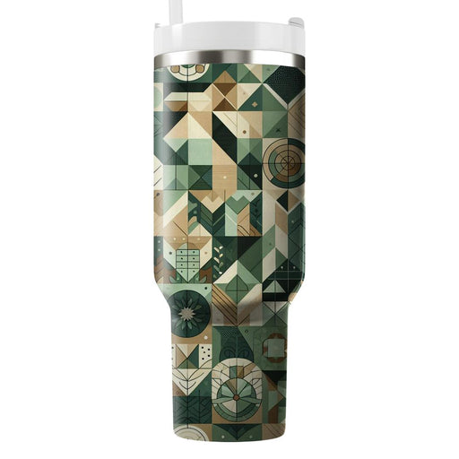 Geometric Nature Shapes  Travel Tumblers