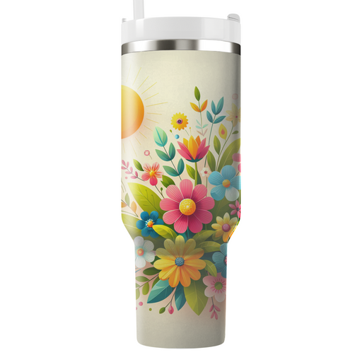 Spring Sunshine Bliss  Personalized Tumblers