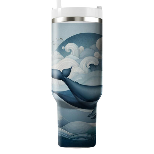 Gentle Whale Wonders  Travel Tumblers