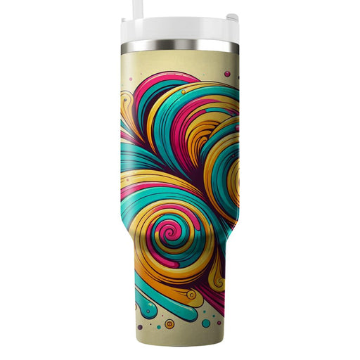 Festival Tie-dye Swirl  Custom Tumblers