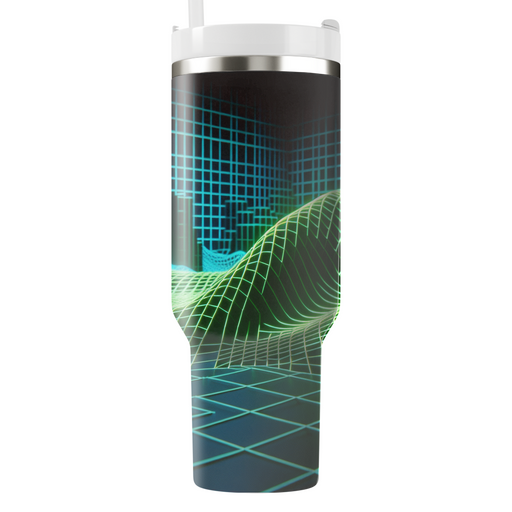 Retro Future Grid  Custom Tumblers