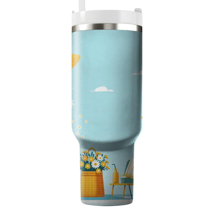 Vivid Sunshine Daisies  Tumbler Cups