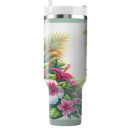 Tropical Floral Fiesta  Custom Tumblers