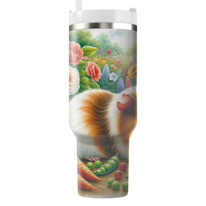 Charming Guinea Pig Garden  Tumblers With Lids