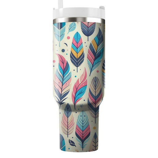 Whimsical Feather Patterns  Tumblers For Gifts