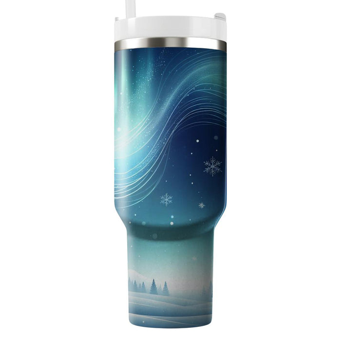 Winter Polar Light  Custom Tumblers