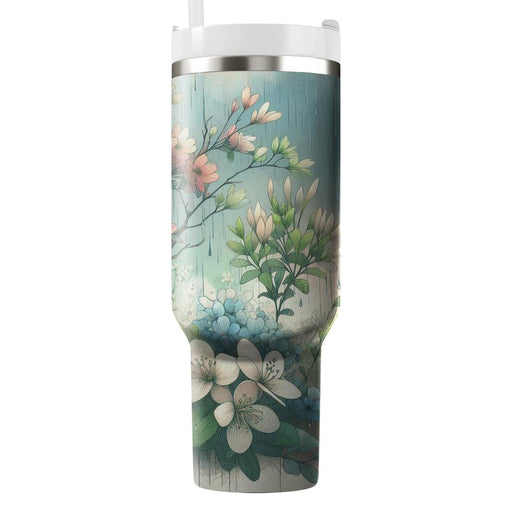 Spring Rain Awakening  Decorative Tumblers