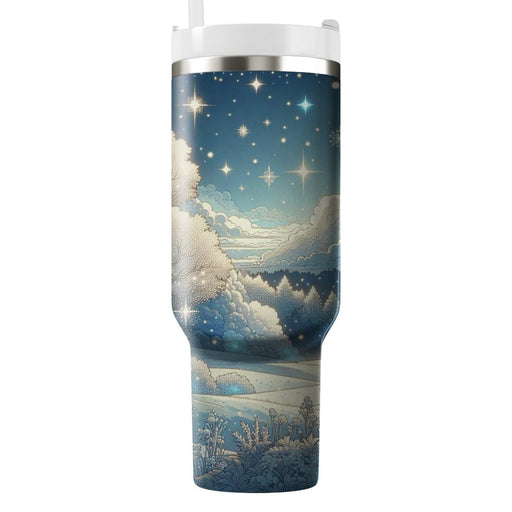 Winter Wonderland Glimmer  Decorative Tumblers