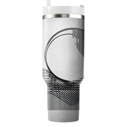 Chic Minimalist Line Pattern  Custom Tumblers