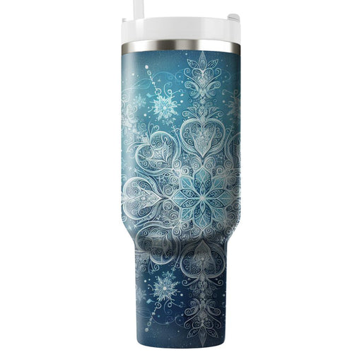 Winter Frosty Magic Tumblers With Lids