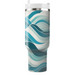 Geometric Wave Serenity  Custom Tumblers