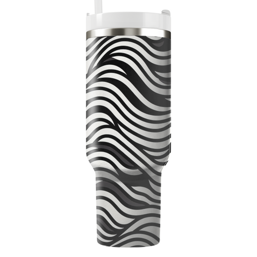 Linear Wave Dance Decorative Tumblers