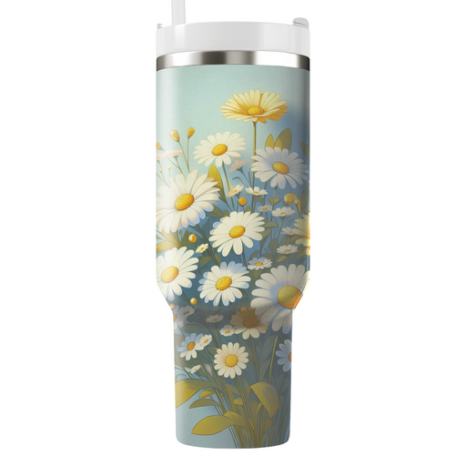 Blissful Daisy Bouquet  Insulated Tumblers