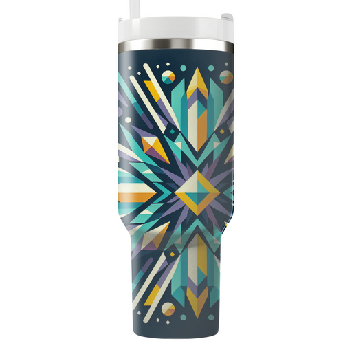 Geometric Diamond Burst  Unique Tumblers